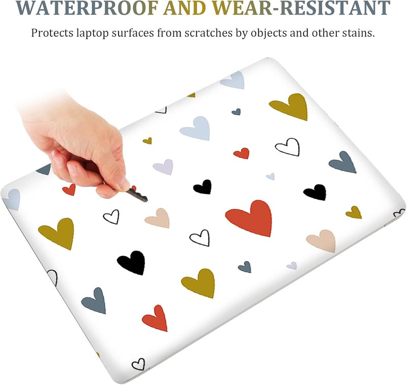 Lauspuck Laptop Notebook Skin Sticker Cover Decal, 12 13 13.3 14 15 15.4 15.6 inch Laptop Vinyl Skin Sticker Cover Art Protector Decal Universal, Love Heart - Image 4
